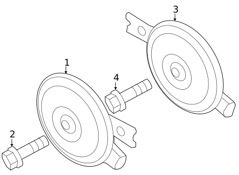 Horn for 2010 Hyundai Genesis Coupe #0