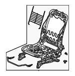 81526T3LA01 - Body: Seat Frame for Honda: Accord Image
