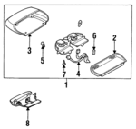 2698360U20 - : High Mount Lamp Mount Bracket for INFINITI: Q45 Image