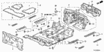 74255S0XA00 - Interior/Bumper: STOPPER, FOOTREST for Honda Image