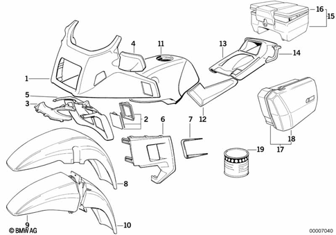 Painted Parts for 1986 BMW-Motorrad K 100 LT #3