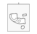 848522H0007U - Steering: Lower Column Cover for Hyundai: Elantra Image