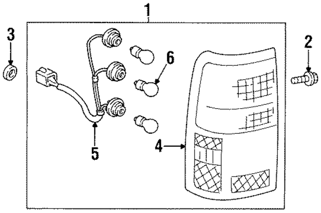 8155034010 - Electrical: Tail Lamp Assembly for Toyota Image