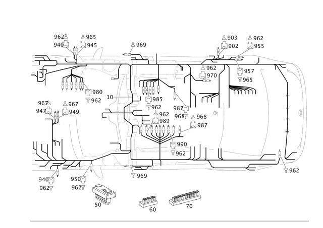 2215400532 - Electrical Equipment and Instruments: Repair Kit, El. Wir. Harn for Mercedes-Benz Image image