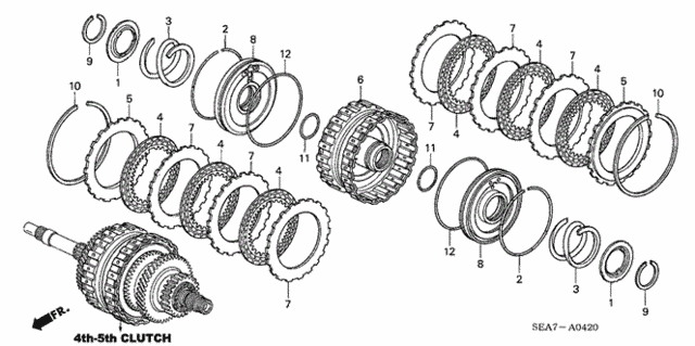 AT Clutch (4th-5th) (L4) (1) for 2004 Honda Accord #0