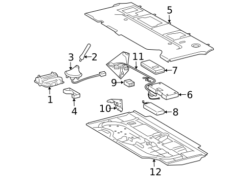 Communication System Components for 2006 Lexus GX470 #0