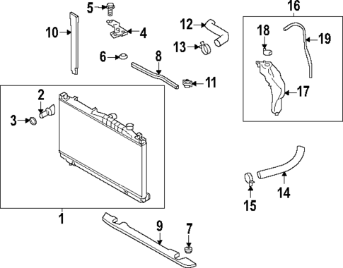 Radiator & Components for 2025 Subaru WRX #0