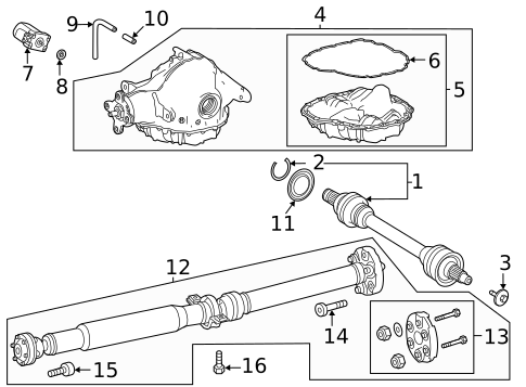 Axle & Differential for 2022 Mercedes-Benz GLS 63 AMG&reg; #0