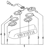 8127089134 - : License Lamp for Toyota Image