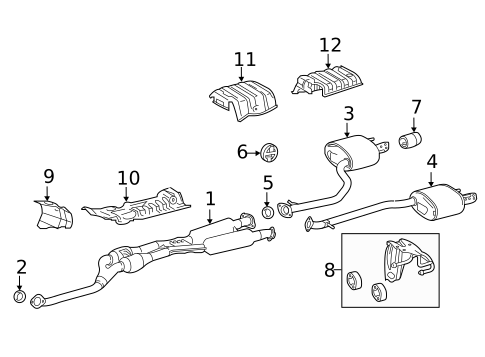 Exhaust Components for 2022 Lexus IS300 #0