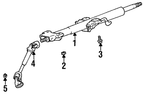 Steering Column Assembly for 1998 Hyundai Accent #0