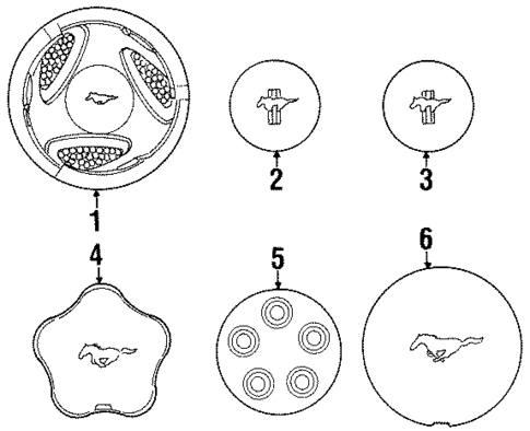 Covers & Trim for 1996 Ford Mustang #0