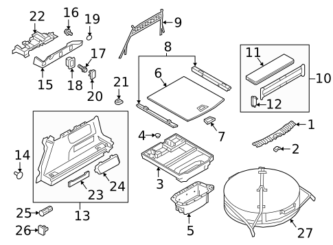 Interior Trim - Rear Body for 2020 Jaguar I-Pace #0