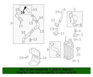 28292-3A055 - Inter-Cooler Pipe Clamp 2016-2020 Kia | Kia.Parts Store