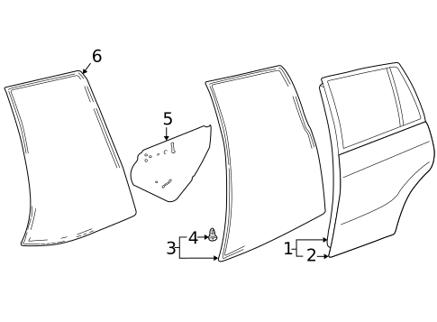 Door & Components for 2003 Toyota RAV4 #2