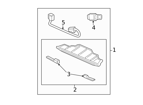 High Mounted Stop Lamp for 2015 Acura RDX #0