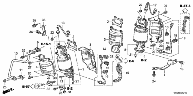 Converter (2) for 2008 Honda Odyssey #0