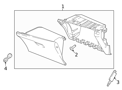 Glove Box for 2017 Honda CR-V #0