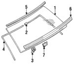 MB696794 - : Molding for Mitsubishi: Mirage Image