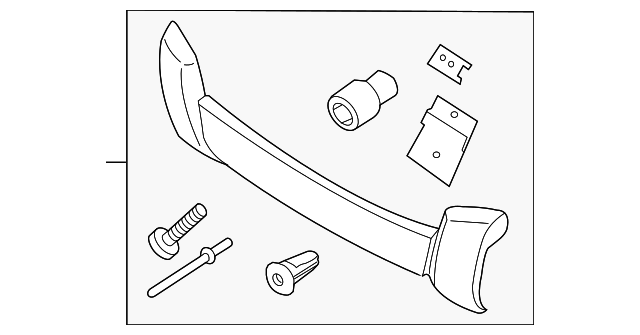 2007-2014 Volvo XC90 Front Bumper Bar - Silver Metallic