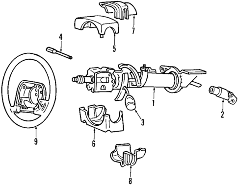 Shaft & Internal Components for 1992 Chrysler Imperial #0
