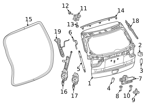 Gate & Hardware for 2019 Jeep Compass #0