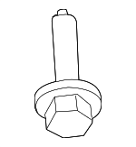 6509696AA - Body: Hinge Bolt for Dodge: Hornet | Fiat: 500E, 500X | Jeep: Compass, Renegade Image