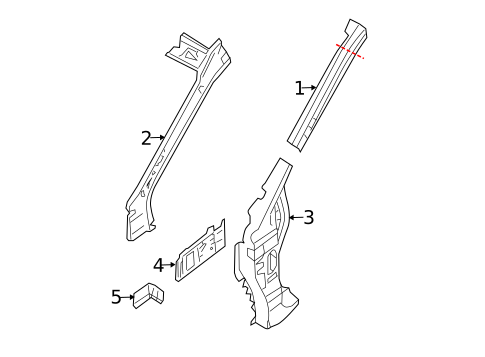 Hinge Pillar for 2018 Nissan Altima #0