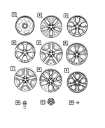 7KQ45MX5AA - : Wheel Center Cap for Mopar Image