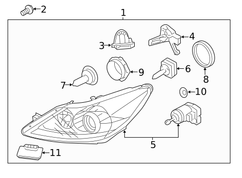 Bulbs - Chassis for 2015 Hyundai Equus #1