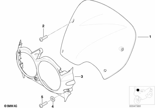 46632328686 - Frame and Mounting Parts: Cover,Top -  for BMW-Motorrad Image