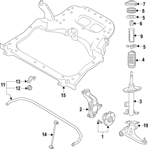Front Suspension for 2022 INFINITI QX50 #0
