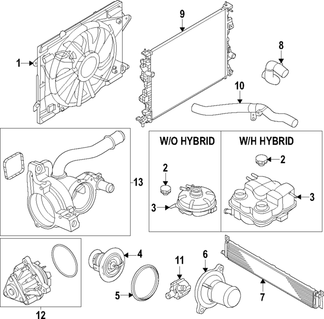 PZ1Z8005A - : Radiator for Lincoln: Nautilus Image