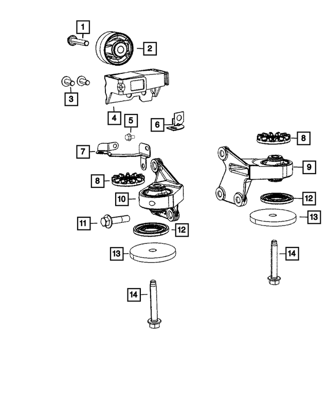 « 5273464AA – Four Wheel Drive; Differential and Drive Line : Essieu Amortisseur pour Mopar Image »