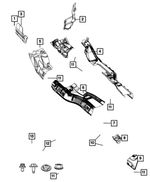 55399273AE - Exhaust: Brake &amp; Fuel Line Shield for Mopar Image