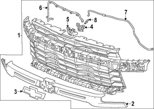 85766185 - Body: Grille for GM Image