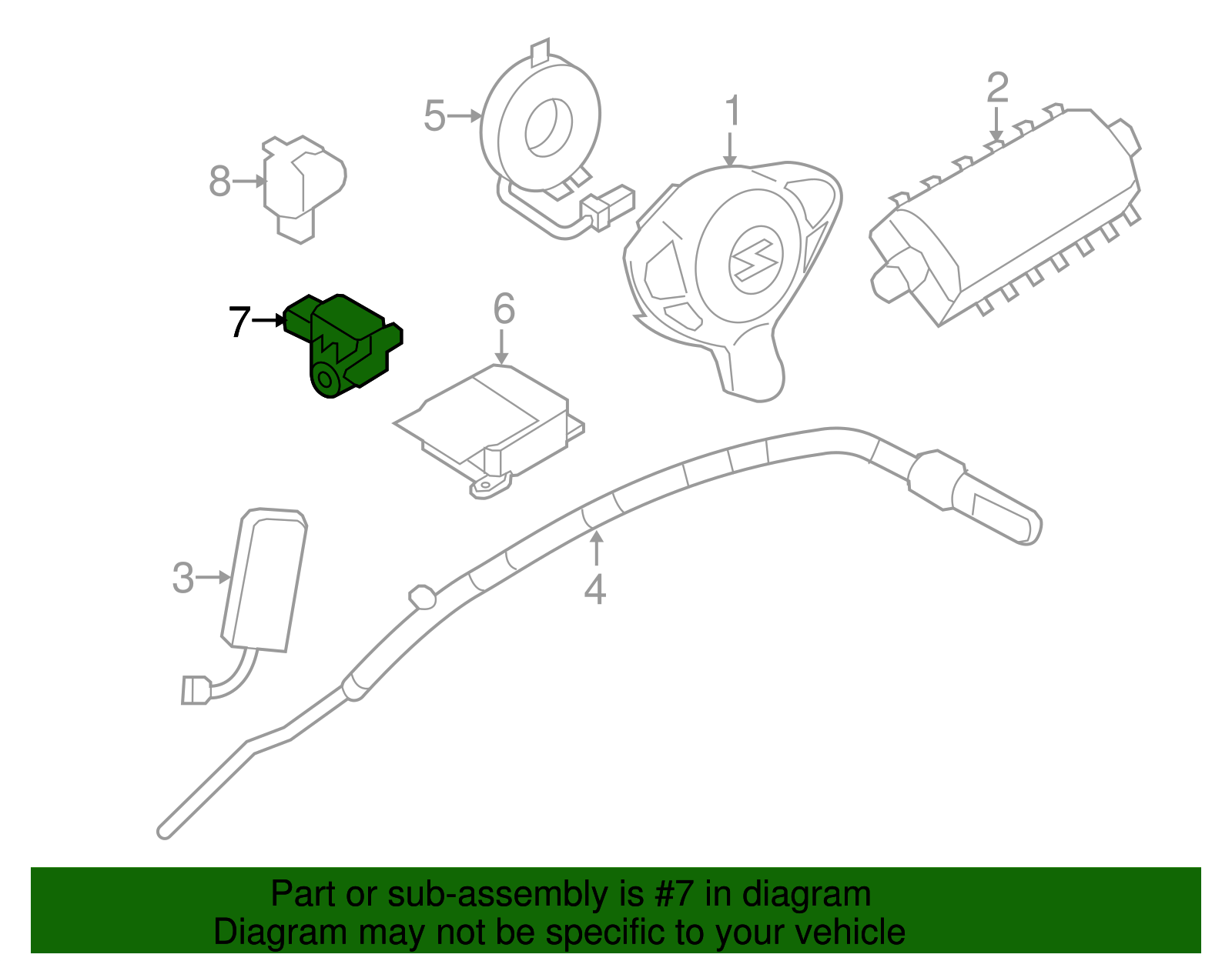 Ft Impact Sensor - Nissan (K8581-1EA0A)