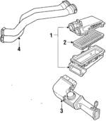 F4TZ9C675A - Engine: Intake Duct for Ford: Bronco, F-150, F-250, F-250 HD, F-350 Image