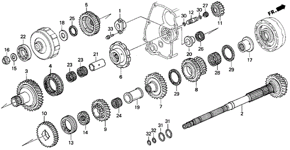 AT Countershaft for 1997 Acura TL #0