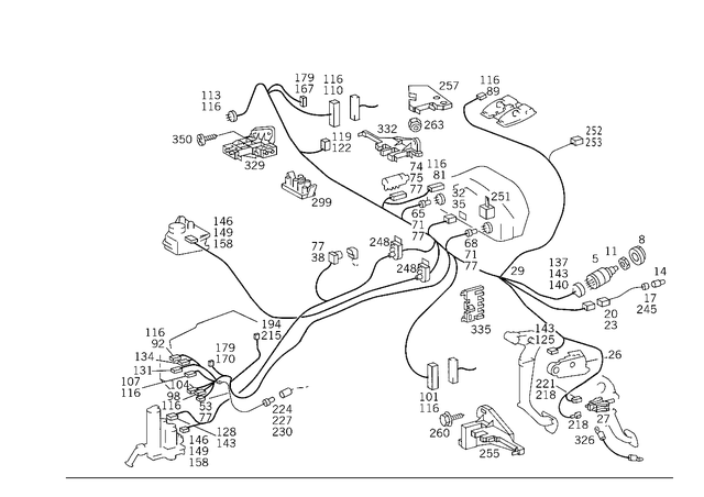 5456504 - Electrical Equipment and Instruments: Switch for Mercedes-Benz: 300SD, 400SE, 400SEL, 500SEC, 500SEL, 600SEL, S420 Image image