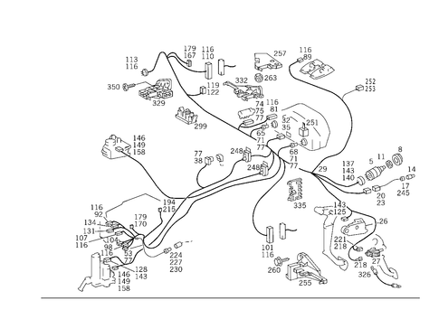 Cockpit Cable Harness for 1993 Mercedes-Benz 300SD #0