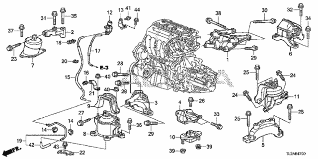 Engine Mounts (L4) (MT) for 2014 Acura TSX #0