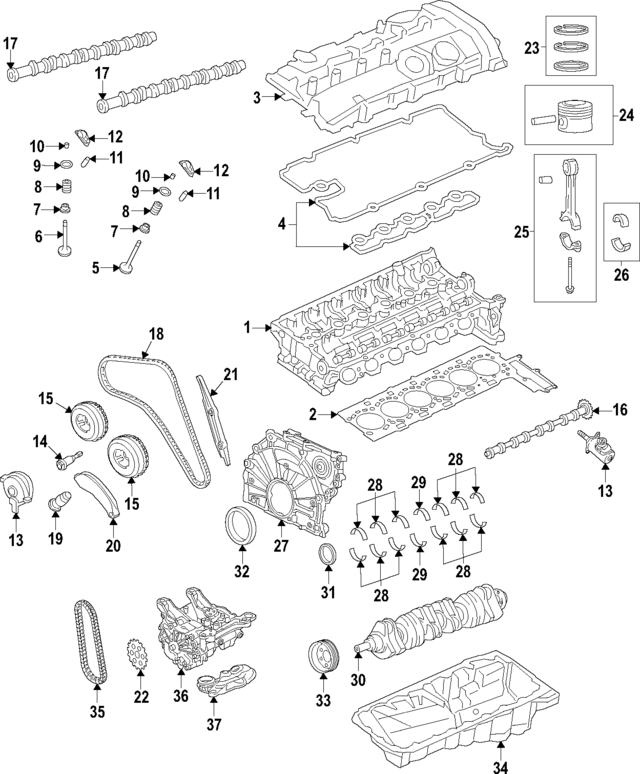 11127934494 - Engine: Cylinder Head for BMW Image