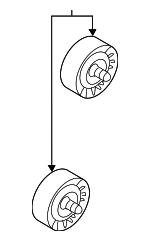 1341A005 - Cooling System: Idler Pulley for Mitsubishi: Lancer, Outlander, Outlander Sport Image
