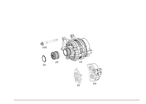Alternator for 2018 Mercedes-Benz GLC43 AMG #0