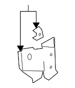 92167937 - Body: Wheelhouse Brace for Pontiac: GTO Image image