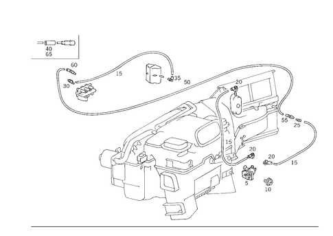 Vacuum Parts Used for Heating for 2000 Mercedes-Benz C280 #0