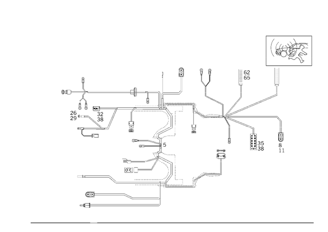 1295439508 - Electrical System: Wiring Harness for Mercedes-Benz: 500SL, 600SL Image image