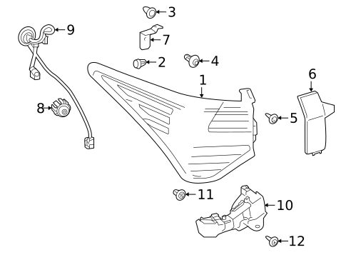 Combination Lamps for 2023 Lexus RC300 #0