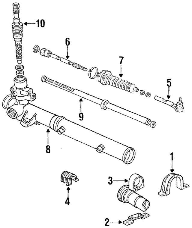 3643469 - Steering: Rack And Pinion Mount Bushing for Mopar Image